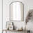 Fan-Shaped Wrought Iron Framed Decorative Mirror-664117792-664117793