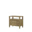 Table de chevet 2 tiroirs 1Pc avec tablette ouverte