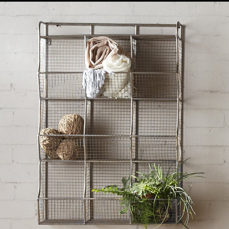 Steelside™ Eleuterio Metal Wall Organizer with Wall Baskets & Reviews