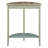 Half Moon Console Table With Bottom Shelf