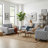 Transitional Button-Tufted Square Arm Upholstered 3-Seater Sofa Couch