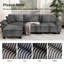 Canapé modulaire de 124 po, canapé surdimensionné en L avec repose-pieds et canapé profond à 4 places avec coussin décoratif-1104375678-1104372294
