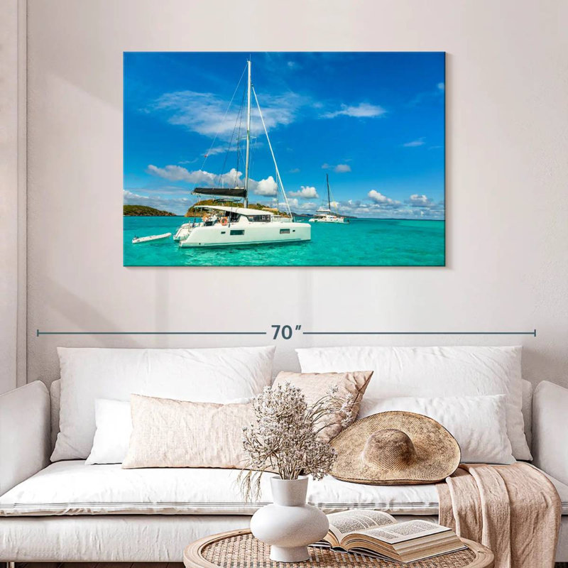 Mehar Catamarans dans les Caraïbes, H 30 po x l 45 po