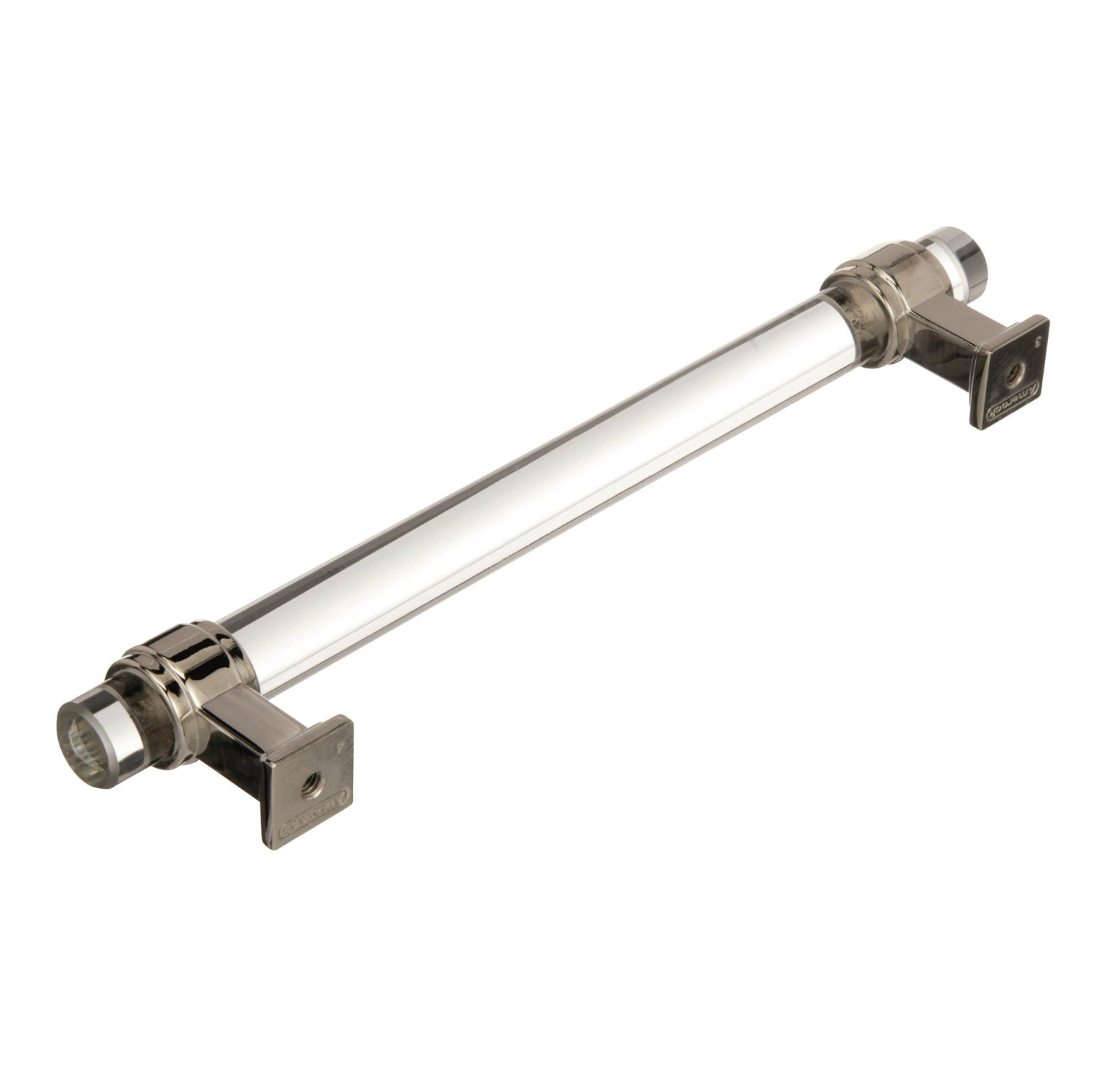 Glacio Bar Cabinet Pull, Polished Nickel, 6 5/16"