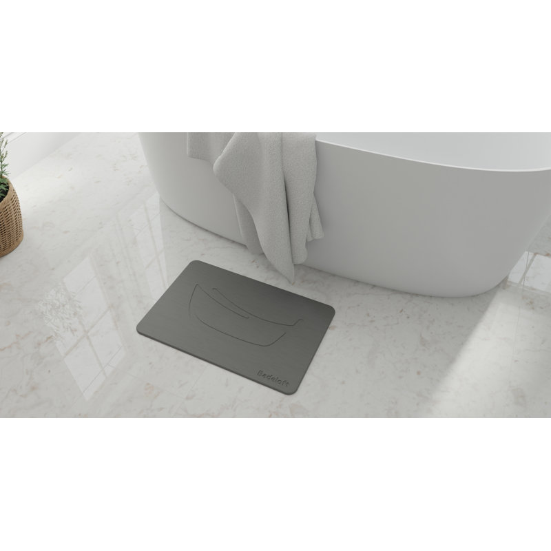 Tapis de baignoire en pierre, Gris