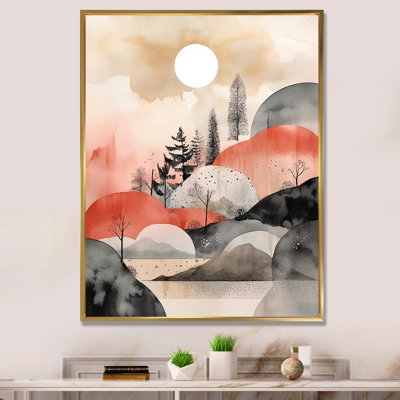 Minimalisme scandinave paysage I - impression