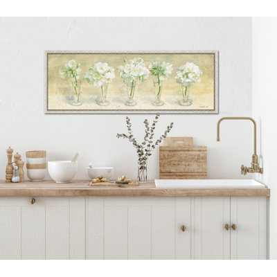 «Geraniums in Glasses», art mural sur toile