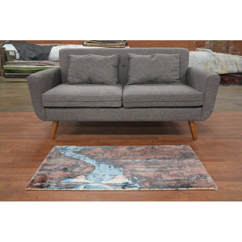 Tapis à motif animal vieilli 2 x 4