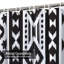 Rideau de douche noir avec 12 crochets-1413877061