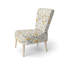 Chaise rembourrée à imprimé animal - Chaise d'appoint jaune Nectar Garden-297497212