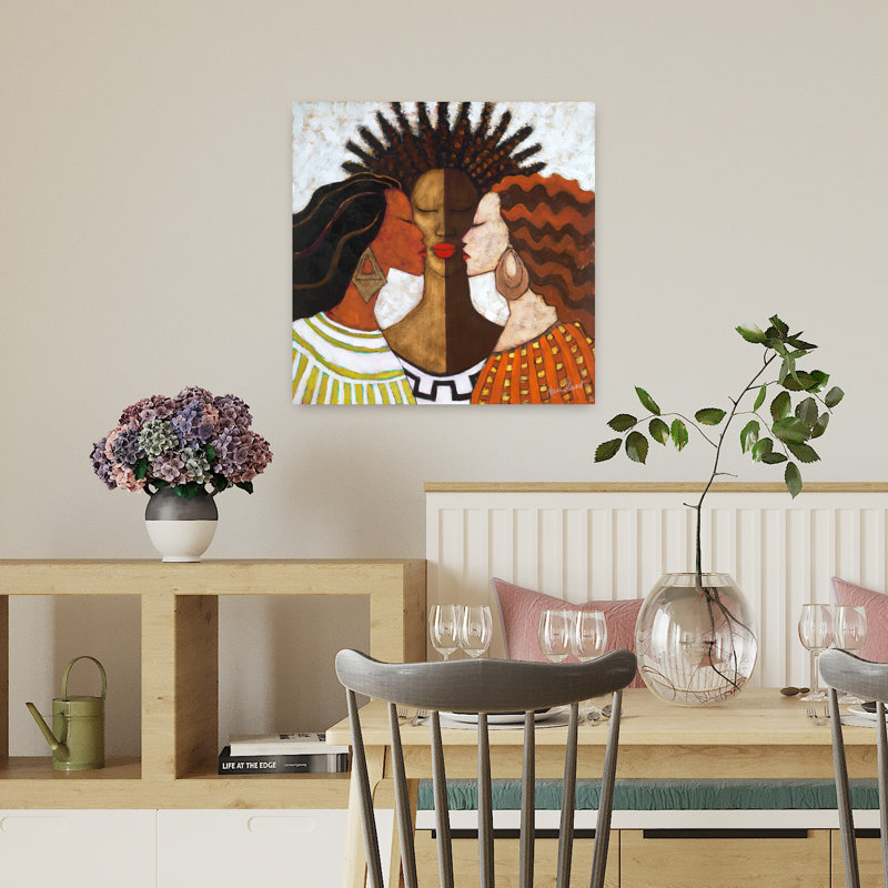 «Every Woman», art contemporain abstrait, H 18 po x l 18 po
