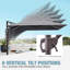 Kasem 128' X 104' Cantilever Umbrella, Weighted Base Does Not Include-69765117-78065042