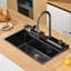 30"L × 18"W Drop-in Single Bowl Stainless Steel Kitchen Sink with Digital Display Workstation Sink-122286264