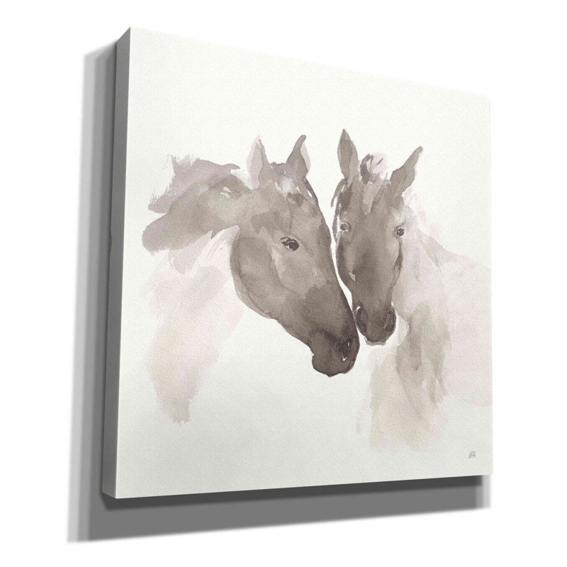«Scoles Nuzzling II On Canvas» par Chris Paschke, reproduction, H 12 po x l 12 po x P 0,75 po