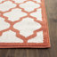 Tapis intérieur / extérieur beige / orange à motif géométrique Ammundsen-654200476