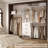 20.2'' - 96'' W Closet System with Wooden Drawers and Hanging Rods(cut To Fit)-1876302216