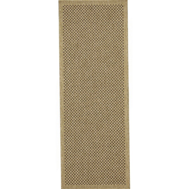 Tapis intérieur / extérieur Earth Mocha, Tapis de couloir 2 pi 7 po x 7 pi 3 po