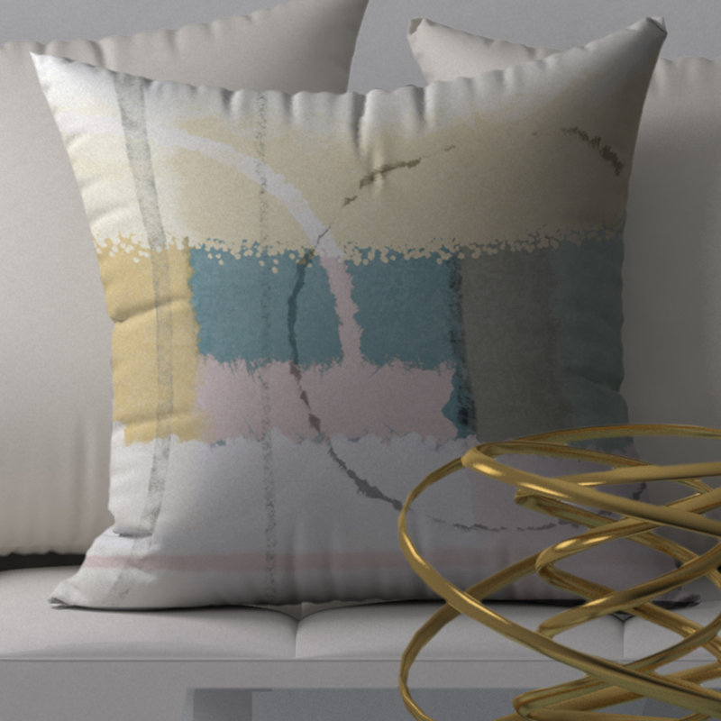 Magnifique housse de coussin décorative carrée polyvalente et insert, 20 po X 20 po