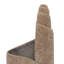 Tapis à poils longs de couleur kaki-1695673207