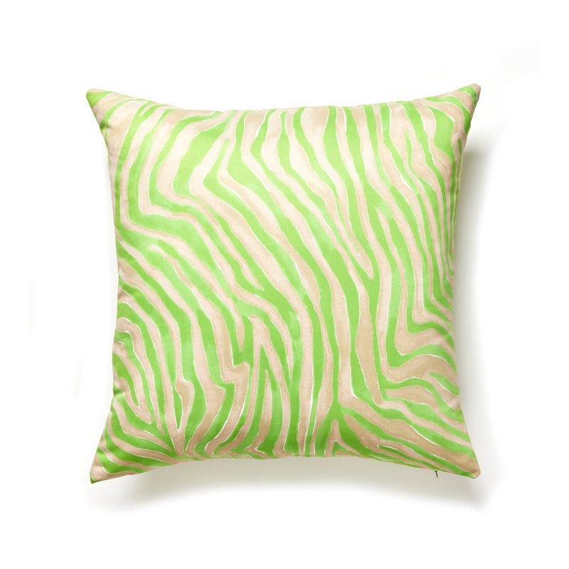 Kenya Square Pillow Cover & Insert, Key Lime