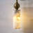 Antique Brass 1-Light Alabaster Cylinder Wall Sconce