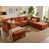 Chenille orange sélectionné
