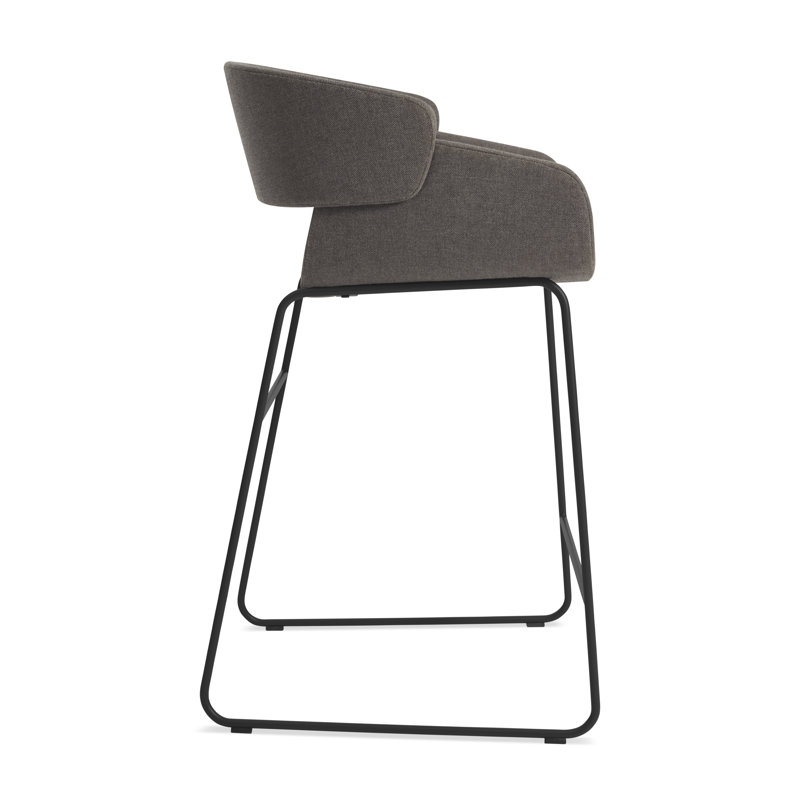 Racer Stool, Toohey Charcoal, Counter Stool (25" Seat Height)