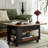 Solid Wood Rotating Mobile Side Table