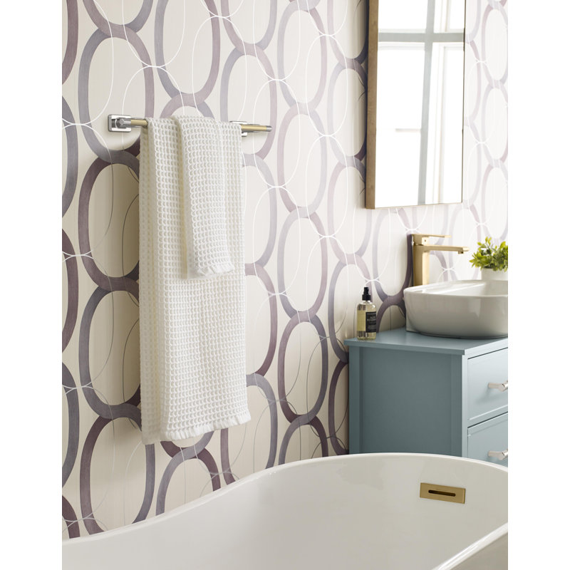 Esquire Polished Nickel/Golden Champagne 18 inch (457mm) Towel Bar, 18 Inch, Polished Nickel/Golden Champagne