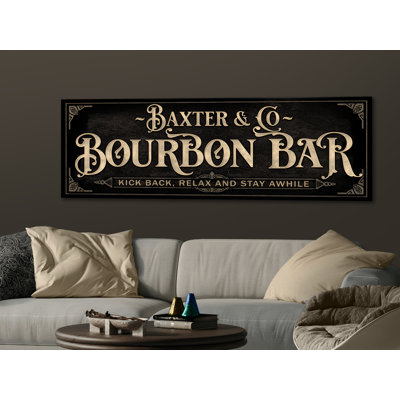Nom de famille Bourbon personnalisé sur métal