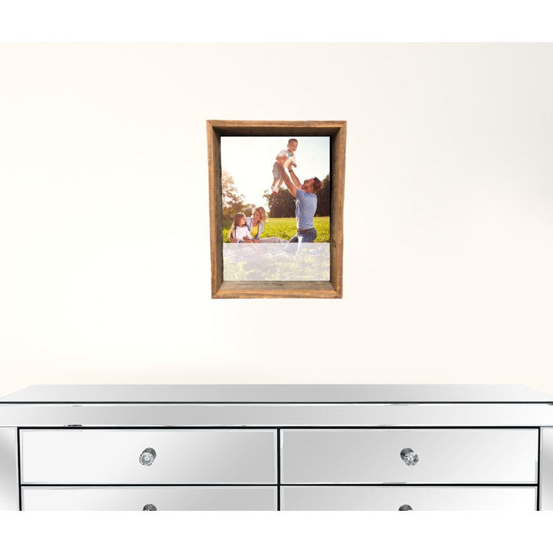 8” X 10” Rustic Farmhouse Gray Shadow Box Frame