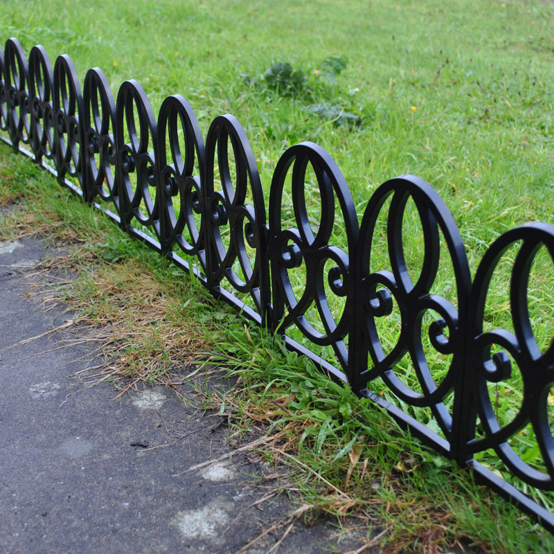 30 cm H x 58 cm W Plastic Lawn Edging Fencing with 10 Panel(s) Included