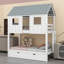 Lit superposé simple avec lit gigogne Braedawn Kids