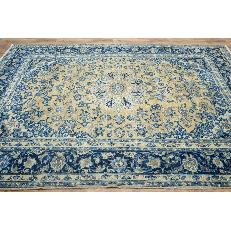 Tapis oriental classique en laine, noué à la main, motif floral, 2,50 m x 3,20 m