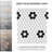 Metro Penny Matte White with Black Hvy Flwr 9-3/4" x 11-1/2" Porcelain Mosaic Floor and Wall Tile