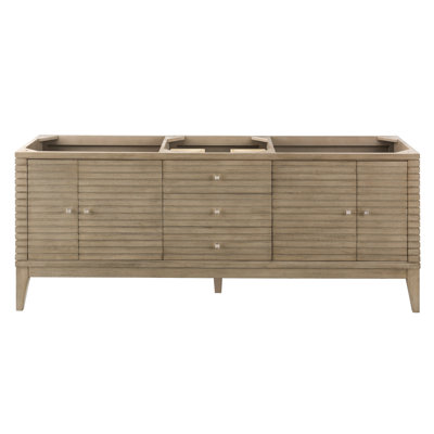 Linear 72'' W Double Bathroom Vanity Base