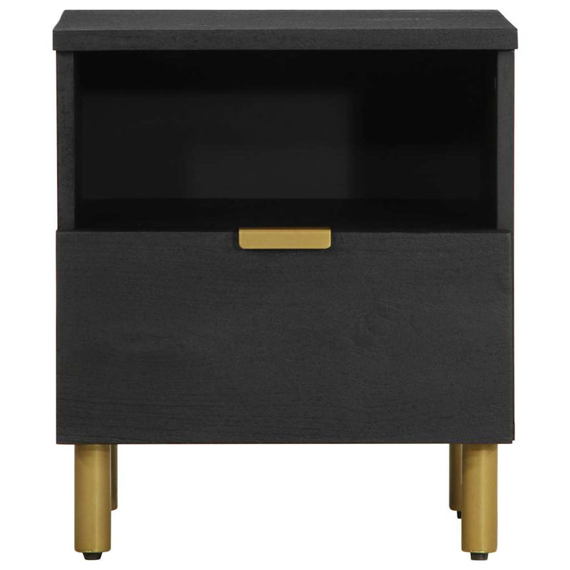 vidaXL Bedside Cabinet Black