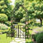 Arche de jardin en métal avec barrière et jardin pour plantes
