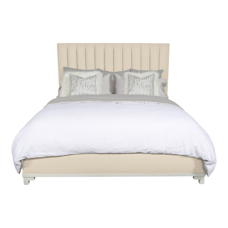 Jemma King Upholstered Panel Headboard, Kimoni Natural