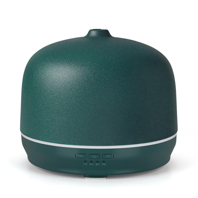 500ml Ceramic Essential Oil Diffuser for Large Room, Ultrasonic Aromatherapy Air Diffuser with Timer - Green, Green