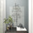 Silver Metal Abstract Wall Decor with Crystal Embellishments 20" x 1" x 42"