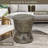 Flaviano 17''H Round Drum End Table