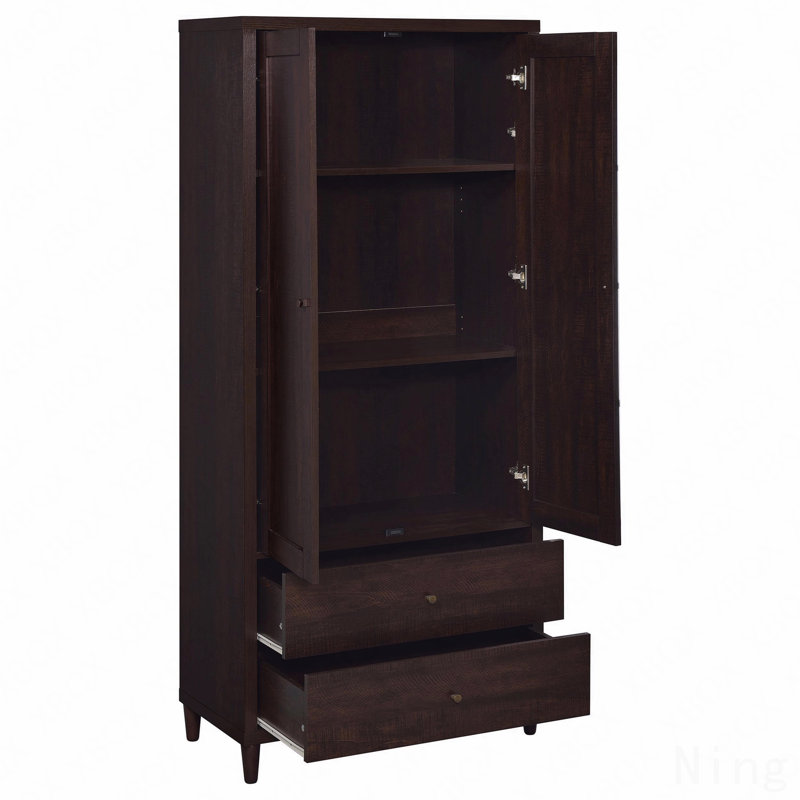 2-Drawer Tall Accent Cabinet With 2-Doors