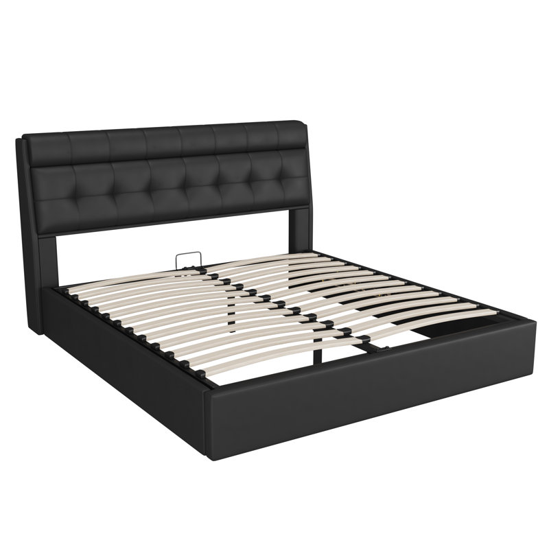 Cartina Bed, Double (4'6), Black