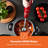 Geepas 400W Retrovive Hand Blender Handheld Immersion Blender, Red