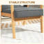 Chaise d'appoint, fauteuil rembourré avec dossier capitonné, gris