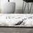 Collenn Diamond Stripe Geometric Shag White/Gray Rug-1655634096