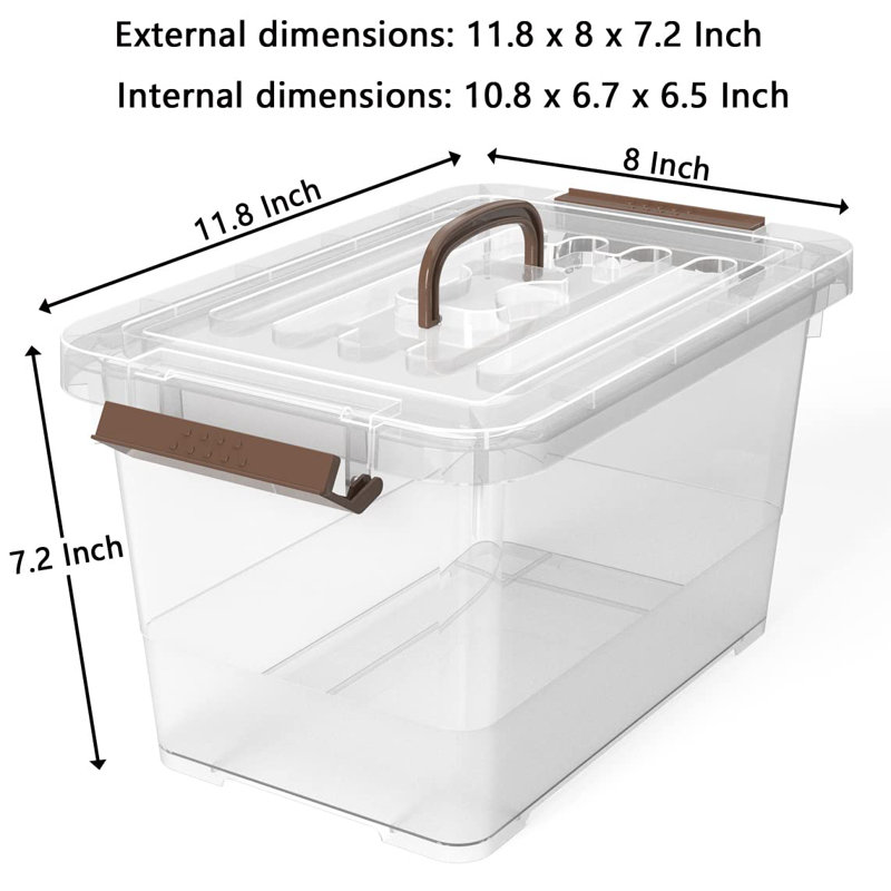 Ensemble de bacs de rangement en plastique