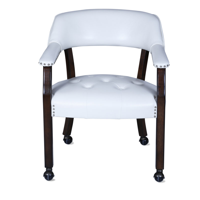 Chaise de conférence en bois, Blanc laiteux, Brun rougeâtre