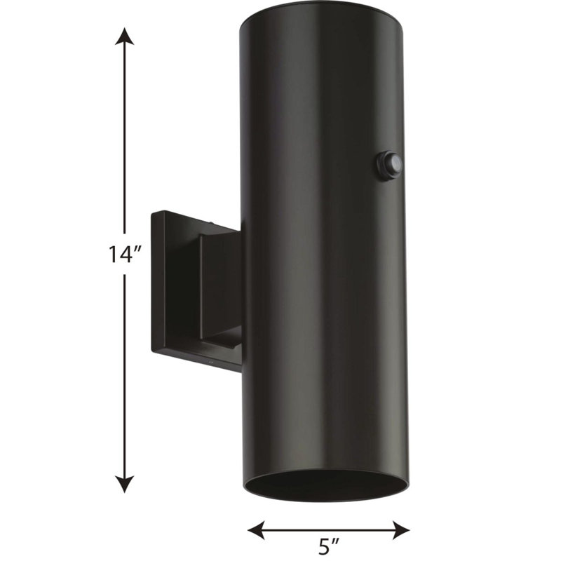 Farinas LED Wall Light, Antique Bronze, 14" H x 7.94" W x 7.94" D, 37.2